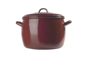 OLLA ALTA C/TAPA 26CM TEJA A/E