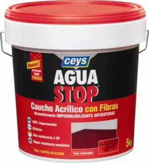 AGUASTOP FIBRAS 5 KG GRIS