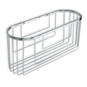 CESTILLO OVAL 30X11X13CM CROMO