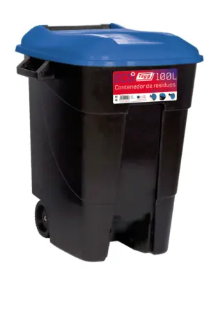 CONTENEDOR BAS. C/RUED NEG.T/A