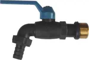 GRIFO CURVO NYL PALANCA 3/4" 2