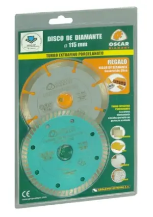 DISCO PORCELAN. 115 MM