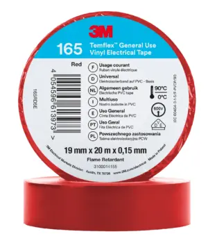 CINTA 20MT X 19MM ROJO 3M