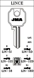 LLAVE ACERO JMA LIN-5D