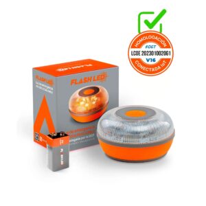 Luz de Emergencia V16 Conectada FlashLED SOS IoT – Homologada por la DGT 3.0