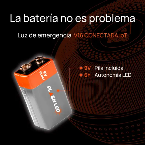 Luz de Emergencia V16 Conectada FlashLED SOS IoT – Homologada por la DGT 3.0 - Imagen 7