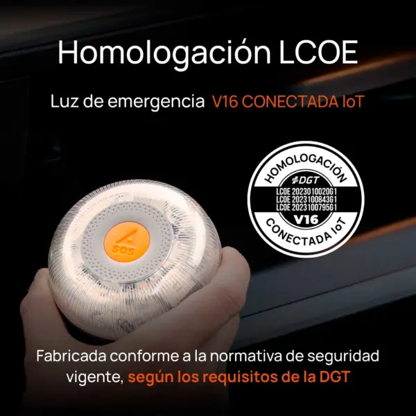 Luz de Emergencia V16 Conectada FlashLED SOS IoT – Homologada por la DGT 3.0 - Imagen 8