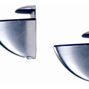 SOPORTE ESTANTE CLIP PLATA 2UD
