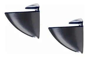 SOPORTE ESTANTE CLIP NEGRO 2UD