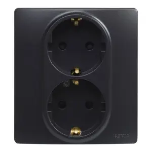 BASE ENCHUFE DOBLE 2P+T NE SER