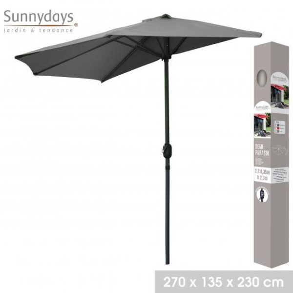 PARASOL BALCON C/MANIVELA Ø270