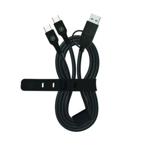 CARGADOR C+A DOBLE CABLE C 3A