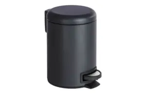 CUBO BAÑO CON PEDAL LEMAN NEGR