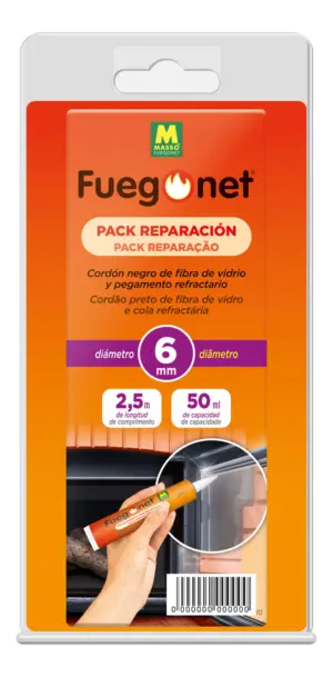 CORDON ESTUFA 6MM/50ML NE FIBR