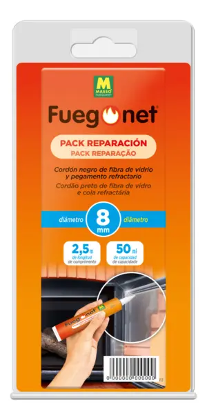 CORDON ESTUFA 8MM/50ML NE FIBR