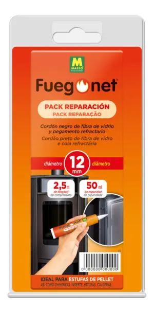 CORDON ESTUFA 12MM/50ML NE FIB