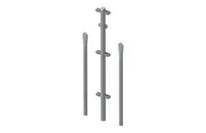 CONJUNTO POSTE REFUERZO GALVA