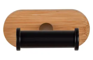 PERCHA DE ACERO INOX NEGRO/NAT