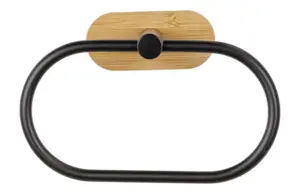 TOALLERO DE ARO ACERO INOX NEG