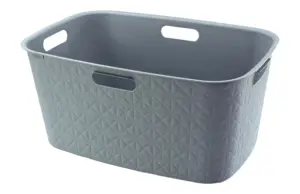 CESTO ROPA L 45L AZUL BRUMA