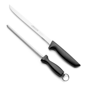 CUCHILLO CON CHAIRA NIZA 240MM