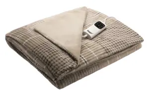 MANTA ELEC. 180X140 CREM TEXT