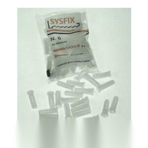 TACO ESTRIADO BLANCO 6 X 22 MM