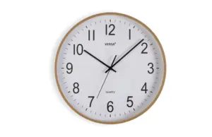 RELOJ PARED MADERA CLARA 40CM
