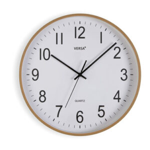 RELOJ PARED MADERA CLARA 40CM