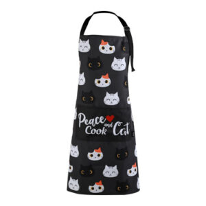 DELANTAL GATO NEGRO 68 X 78 CM