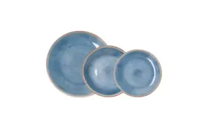 VAJILLA 12 PZAS PORCELANA AURO