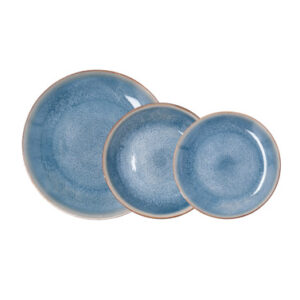 VAJILLA 12 PZAS PORCELANA AURO