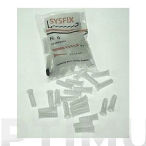 TACO ESTRIADO BLANCO 14X55MM 2