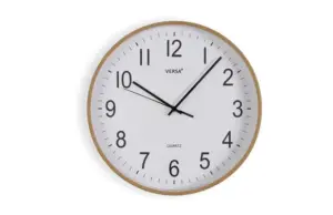 RELOJ PARED MADERA CLARA 30CM