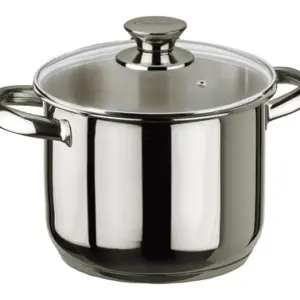 OLLA ECCO INOX TAPA CRISTAL 16