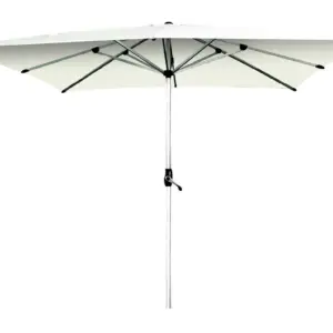 PARASOL ALUM BLANCO C/MANIVELA