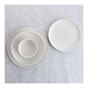 PLATO PORCELANA BLANCA FOSIL P