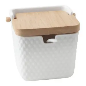 AZUC CERA TAPA BAMBU + CUCHARA