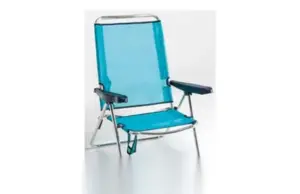 SILLA PLAYA ALTA CON ASA AZUL