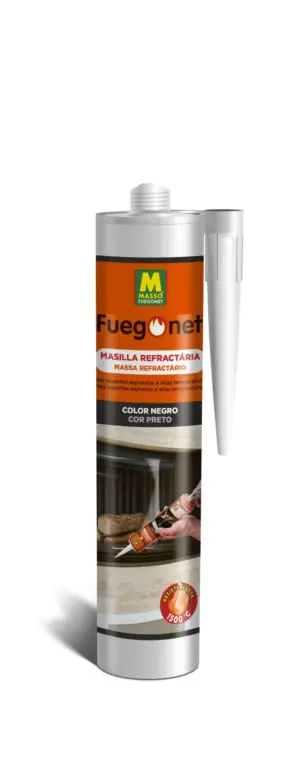 MASILLA ESTUFA 300ML NEGRO PVC