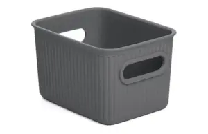 CESTA BAOBAB S ANTRACITA 13X17