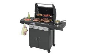 BARBACOA GAS 3 QMDRES+HORNILLO