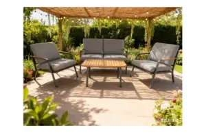 CONJUNTO CAFE ACERO MILAN