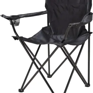 SILLA METAL PLEGABLE NEGRO