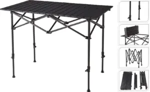 MESA CAMPING METALICA 95X55CM