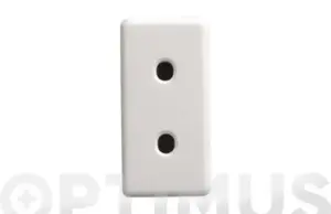 BASE ENCHUFE ESTRECHA 2P BLANC