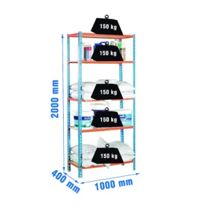 ESTANTERIA MADERCLICK PLUS 5/4