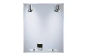 ESPEJO BAÑO C/FOCOS 75X60 CM C