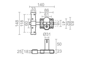 CERROJO LATON CRR10 10859