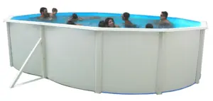PISCINA ACERO OVALADA 550X336X